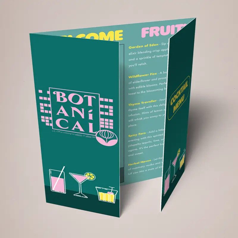 Gatefold Botanical Cocktails - DMC