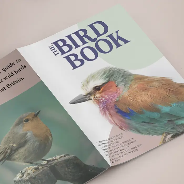 Heavyweight Booklet - face down with staples visible