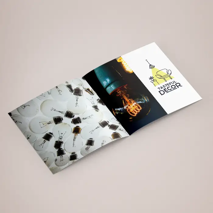 Saddle Stitched Booklet - SQUARE - Open - 700x700px